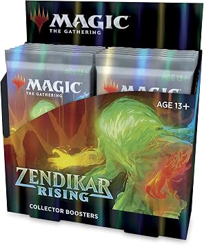 Magic The Gathering Zendikar Rising Collector Booster Box | 12 Packs 180 Cards + 2 Box Toppers | 132+ Foils | 48 Rares | 72 Alternate Frame Cards