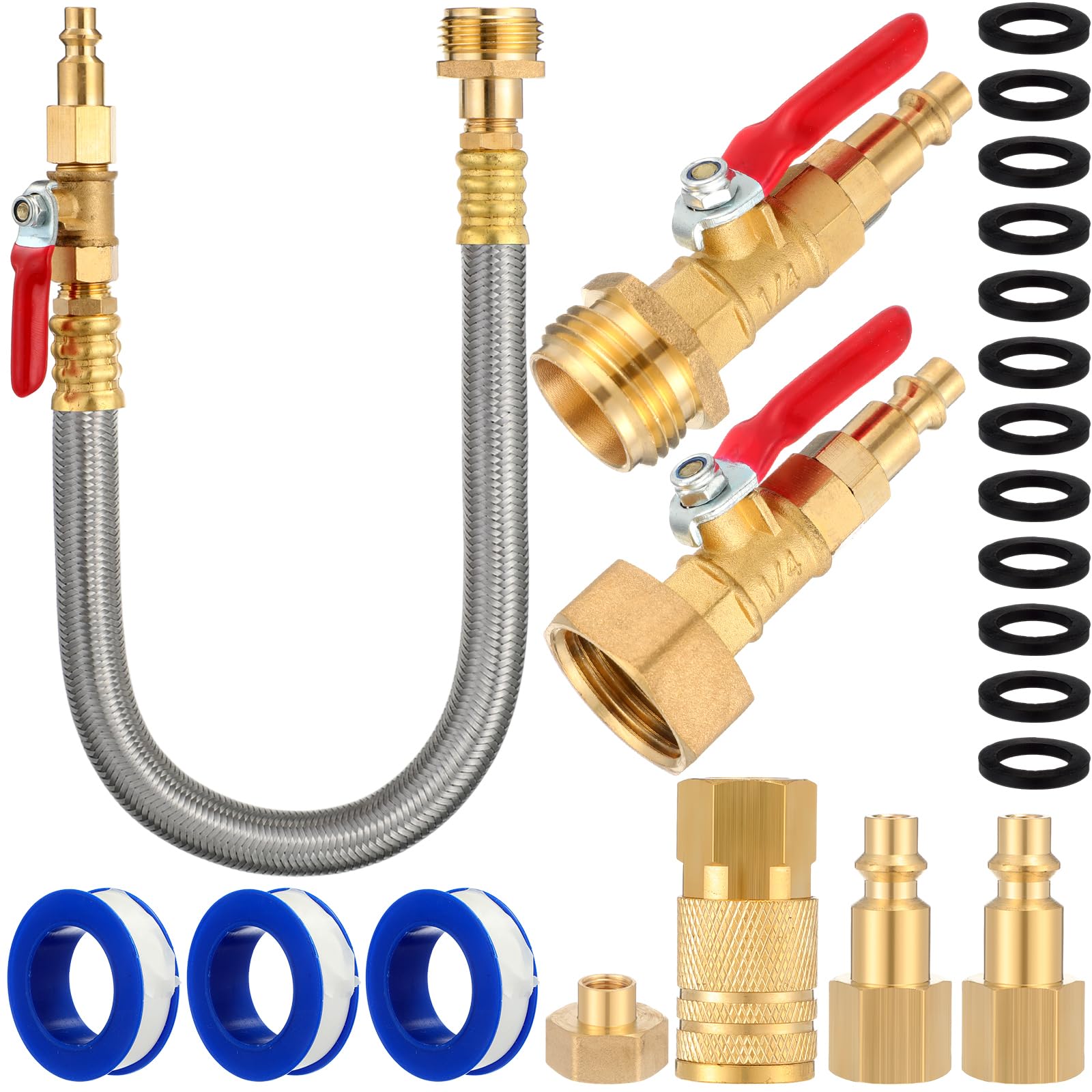 Amazon.com : Hotop RV Winterizing Kit Winterize Blowout Adapter with ...
