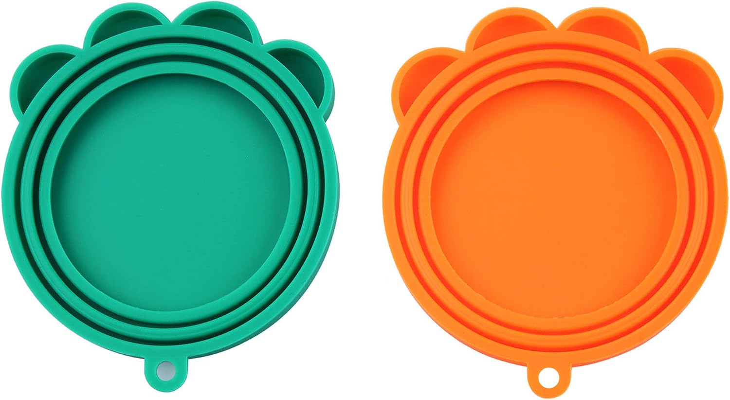 SLSON 2 Pack Can Cover Lids Universal Silicone Food Can Lids 1 Fit 3 Standard Size for Canned Goods and Pet Dogs Cats Food Storage…