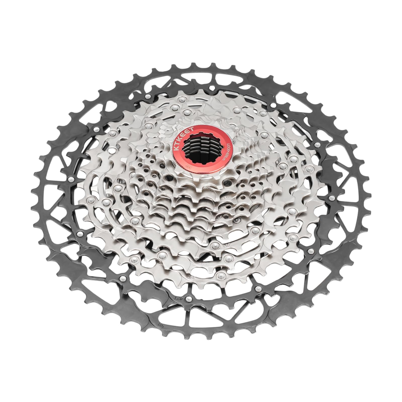 9/10/11/12/13 Speed Mountain Bike Cassette 11-40T/42T/46T/48T/50T/52T MTB Cassette 9-13 Speed HG Structure Lightweight Bicycle Cassette Compatible with Shimano Ultegra Sunrace Sram (12 Speed 11-50T)