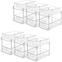 Vista 11 de Vtopmart Paquete de 2 organizadores de baño superiores, organizadores de 2 niveles blancos debajo del fregadero, contenedor de almacenamiento