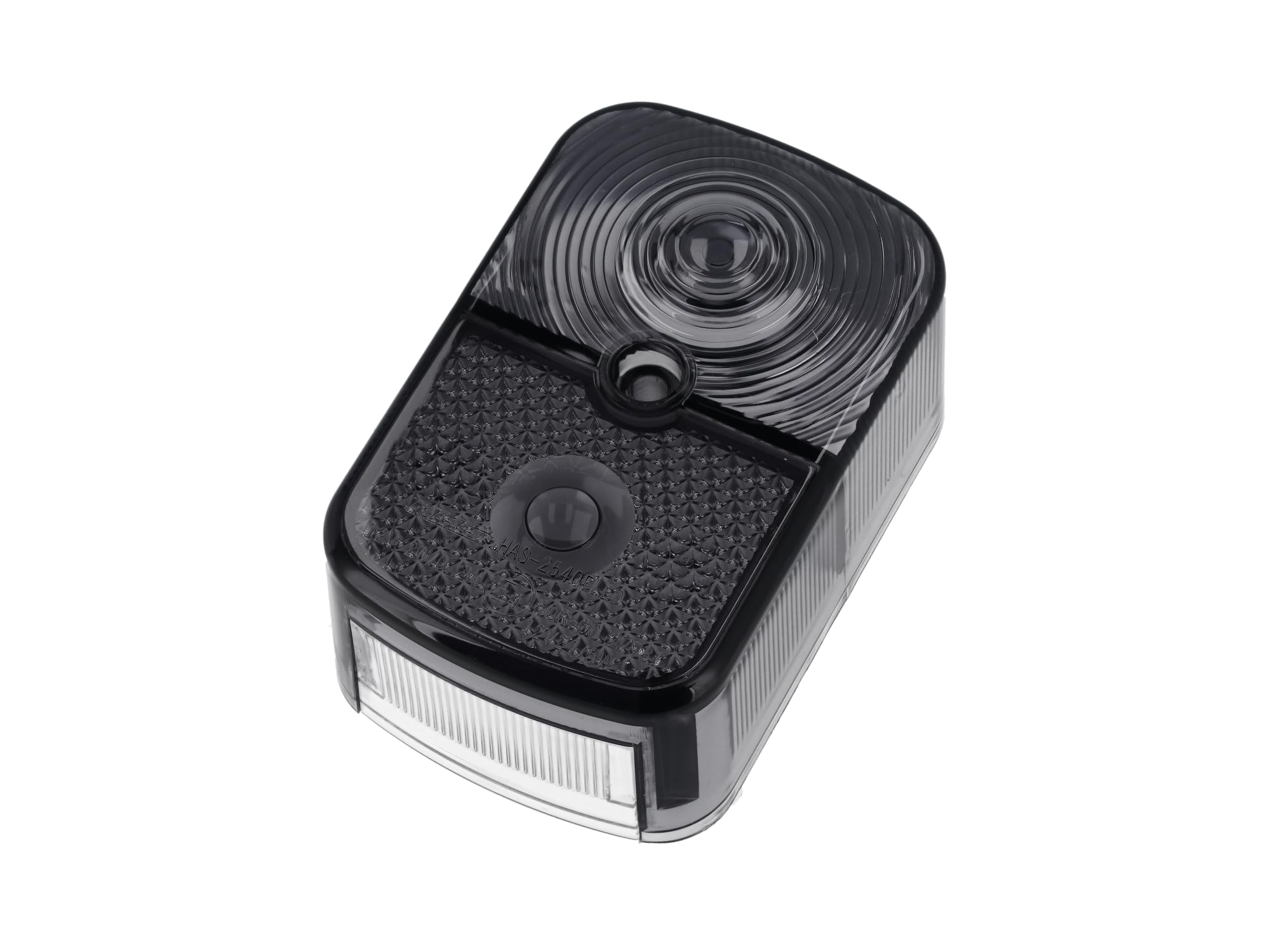Set: Rücklichtkappe eckig + Blinkerkappen, Rauchgrau - für Simson KR51/1 Sc