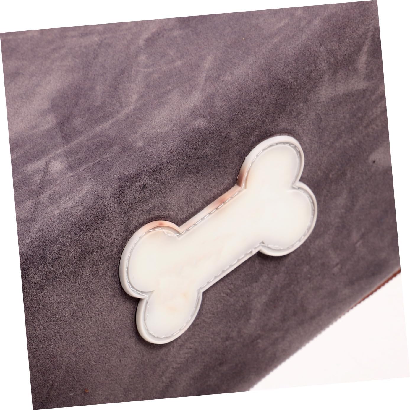 NUOBESTY Pet Ladder Non-Slip Dog Stairs Portable Lightweight Pet Steps for Beds Sofas Small Dogs Joint Support Soft Surface Easy Clean Gray