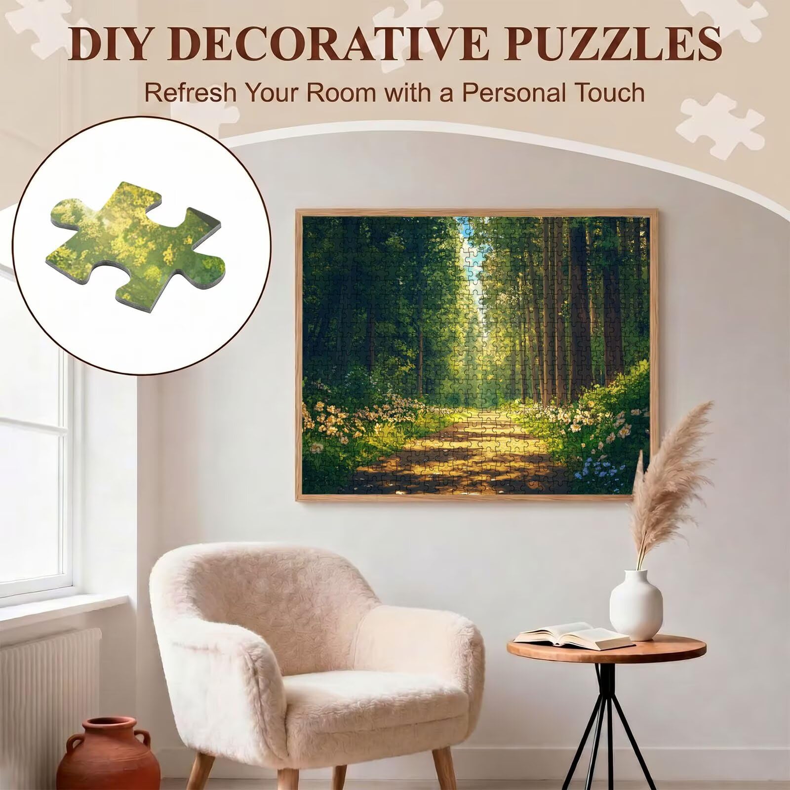 Puzzle 6000 Pezzi Classici, Puzzle fumetti foresta-3 179 x 105 cm, Gioco Educativo e Antistress in Legno con Poster Incluso, Ttività DIY per Famiglia,Regalo per Appassionati, Decor Parete Casa, f0-676