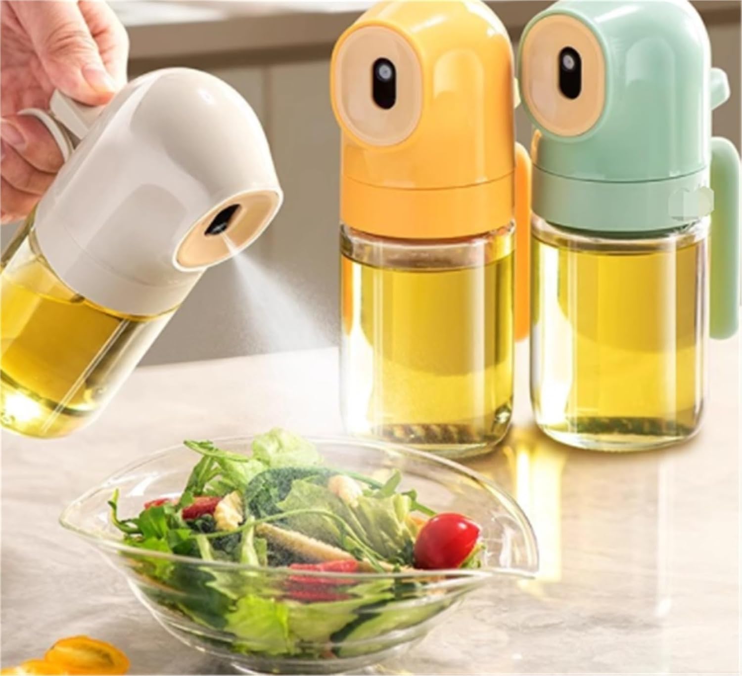 Olive Oil Dispenser Cooking Oil Sprayer Without Oil Portable Suitable For Air Fryer Salad Frying Kitchen Cooking