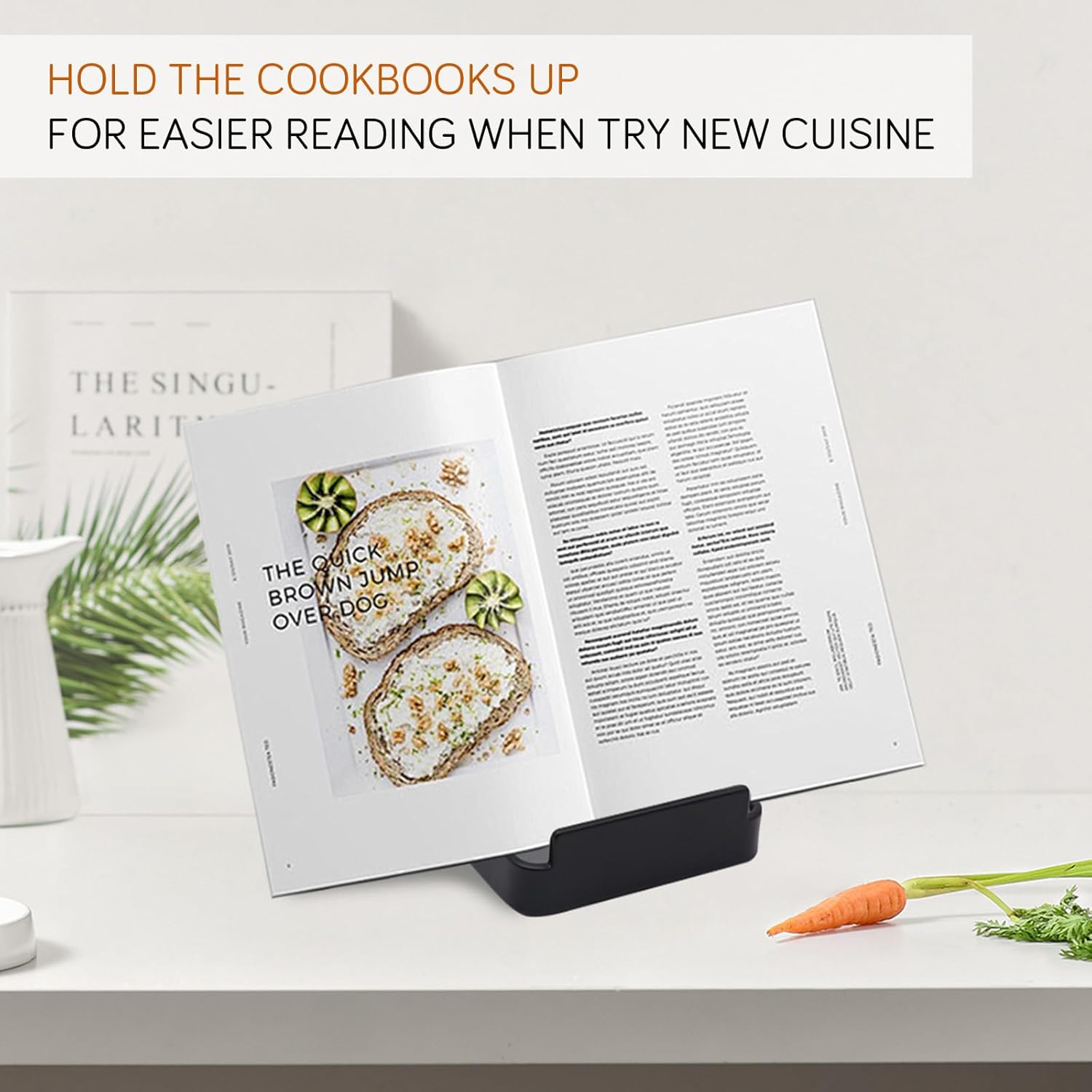 vocheer Pot Lid Holder, Kitchen Organizer Rack Spoon Rest Rack Holder-Lid Stand for Utensils in Kitchen, Black - Image 4