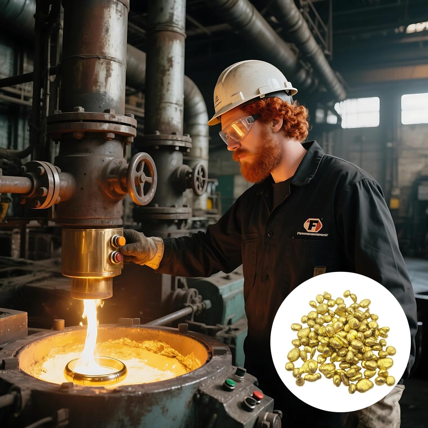 High Purity Copper Brass Grain Jewelry Casting Material 1 1.64 Oz, Ideal for DIY and Lost Wax Casting Projects