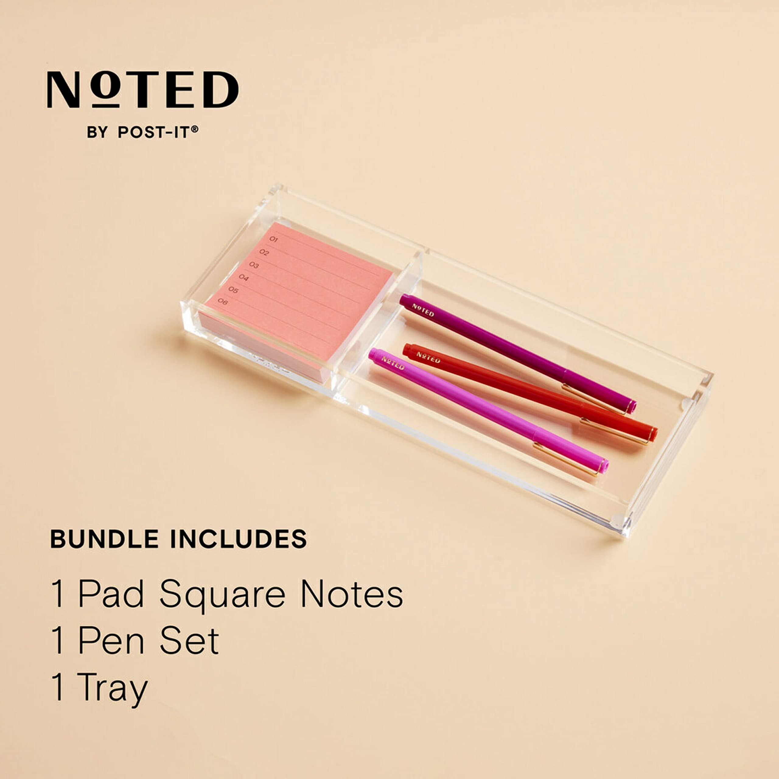 Post-it - Set da scrivania, include appunti, vassoio e penne (NTD-TRAYSET)