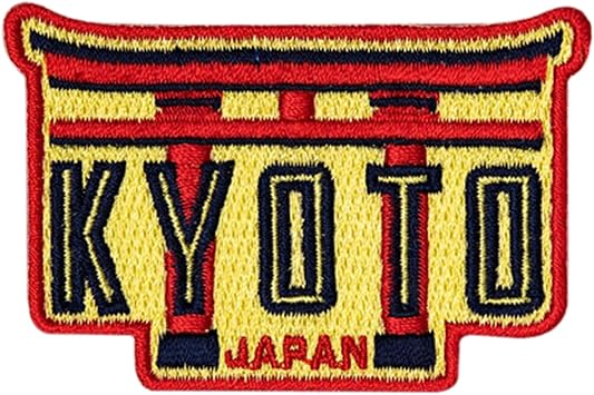 Vagabond Heart Kyoto Patch - Torii Gates Souvenir - Kyoto Japan Iron On Travel Badge