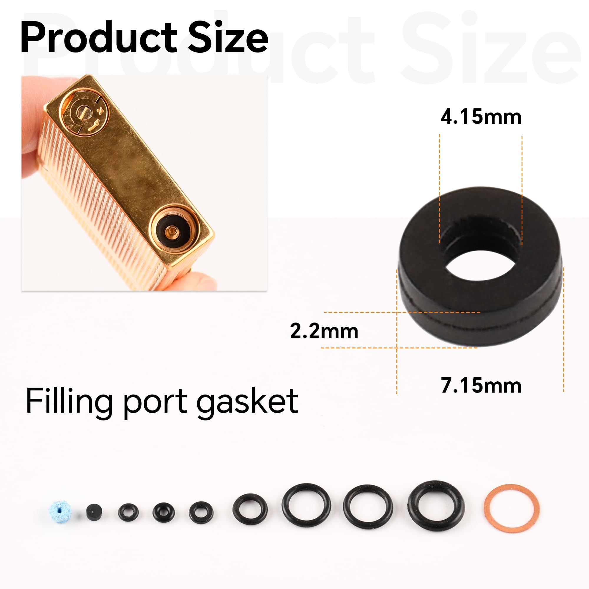Aazon.co: JINUNIC 3 Pack Lighter Seal Kit For S.T.Dupont L2