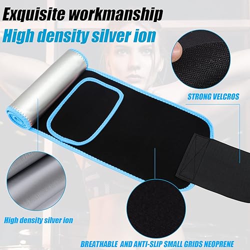 Miniatura 6 de UHFaFi Faja reductora de cintura para mujeres y hombres, cinturón de entrenamiento para gimnasio, ejercicios en casa, faja de sauna, cinturón de