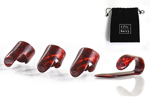 Thumb and Finger Picks - Large Red - Best for