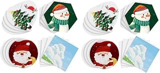 LOGOFUN 32PCS Magnetic Painting Canvas Magnetic Canvas Panels Small Canvas Board with Magnet for DIY Crafts Fridge Locker Decor