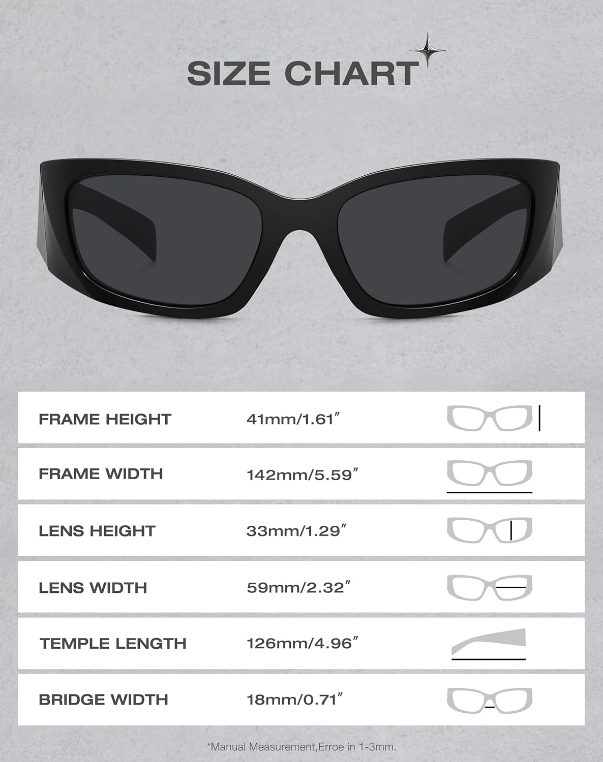 Retro Wrap Around Sunglasses for Women Trendy Y2k Vintage Sun Glasses UV Protection FZN827 - Image 4