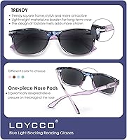 Vista 34 de 1/2/4/5 Pack Computer Reading Glasses Blue Light Blocking Readers Spring Hinge for Women Men