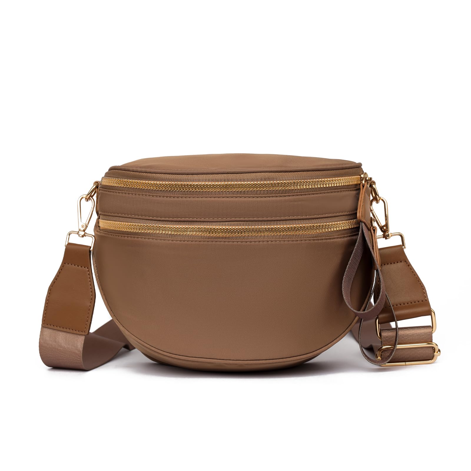 Myhozee Crossbody Bags for Women Nylon Fanny Packs Cross Body Bag for Woman Belt Bum Bags Sling Bag