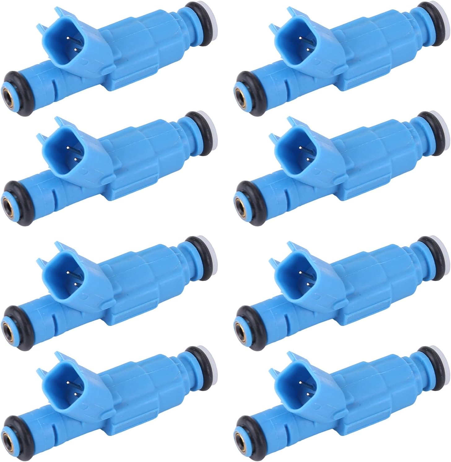 8PCS Fuel Injector, 53032704AB Injectors Compatible for Ram 1500 4.7L 2002-2007 for Dakota Durango 2001-2007 for Commander Grand Cherokee Fuel Injectors 4.7L V8 engine 4 Nozzle