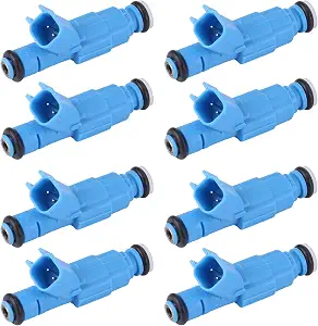 Slakerbe 8-Pack Fuel Injectors Compatible with Ram 1500 4.7L V8 (53032704AB)