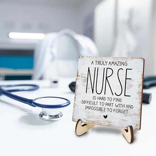 Miniatura 3 de Decoración decorativa de escritorio, regalos motivacionales para enfermeras, regalos de agradecimiento positivos, placa de agradecimiento con