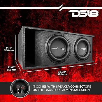 Amazon.com: DS18 ZXI-212LD.RG Loaded Double Vented 12