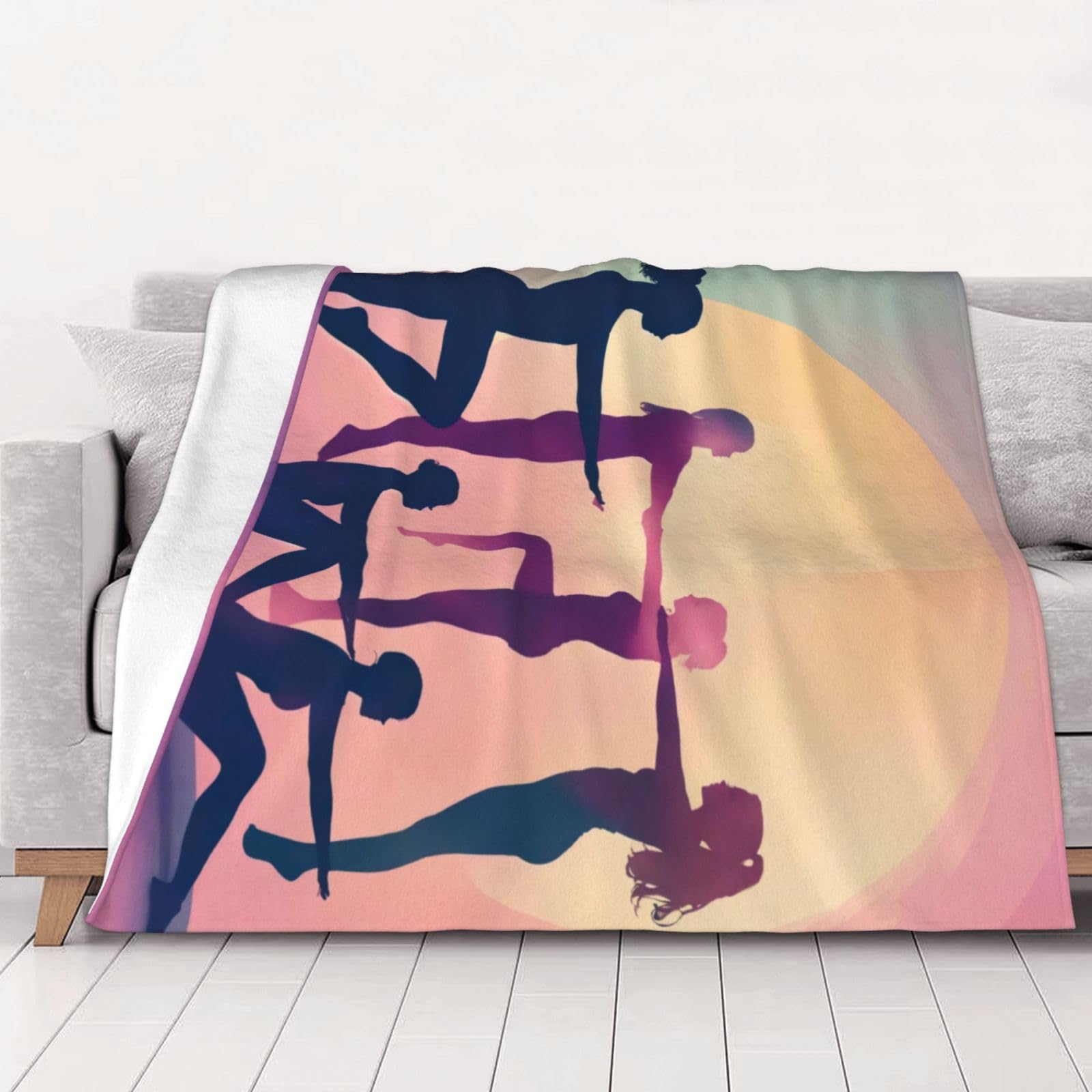 Couverture flanelle gymnastique idée cadeau originale anniversaire