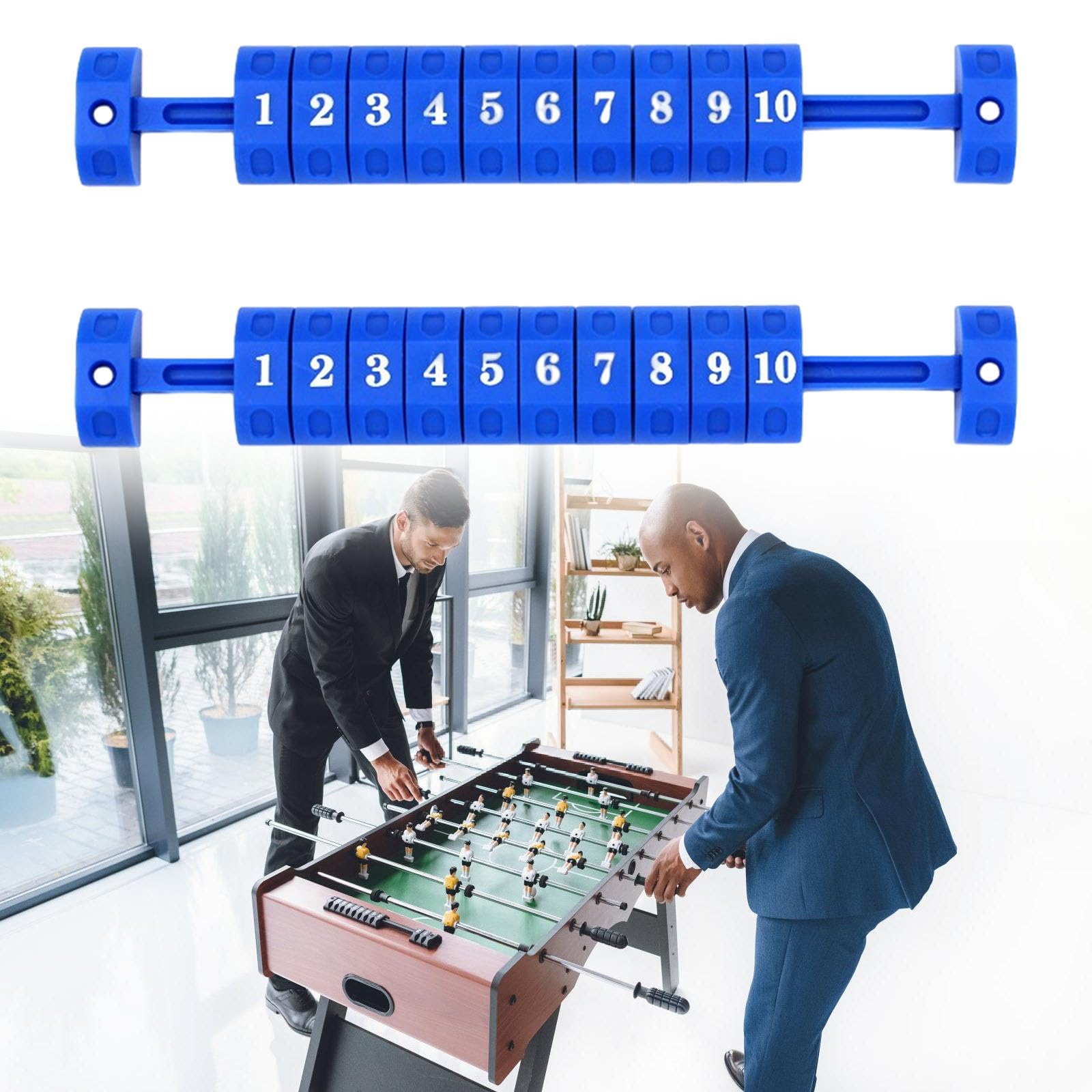 Compteur De Score Baby-foot - Lot De 2, Affichage 10 Chiffres, Polypropylène Durable, Installation Facile Pour Tables De Jeu Standard