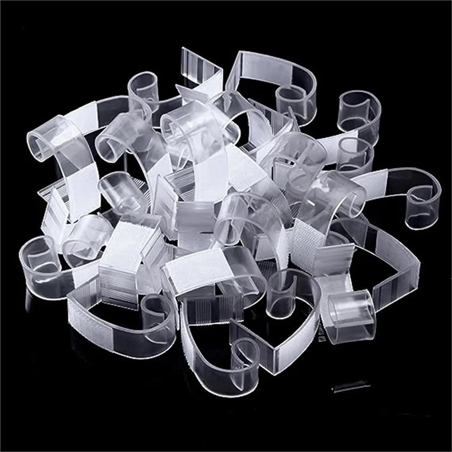 Tablecloth Clips 100 PCS Table Skirting Clips Plastic Tablecloth With Hook And Loop For Meeting Party Indoor Outdoor Events