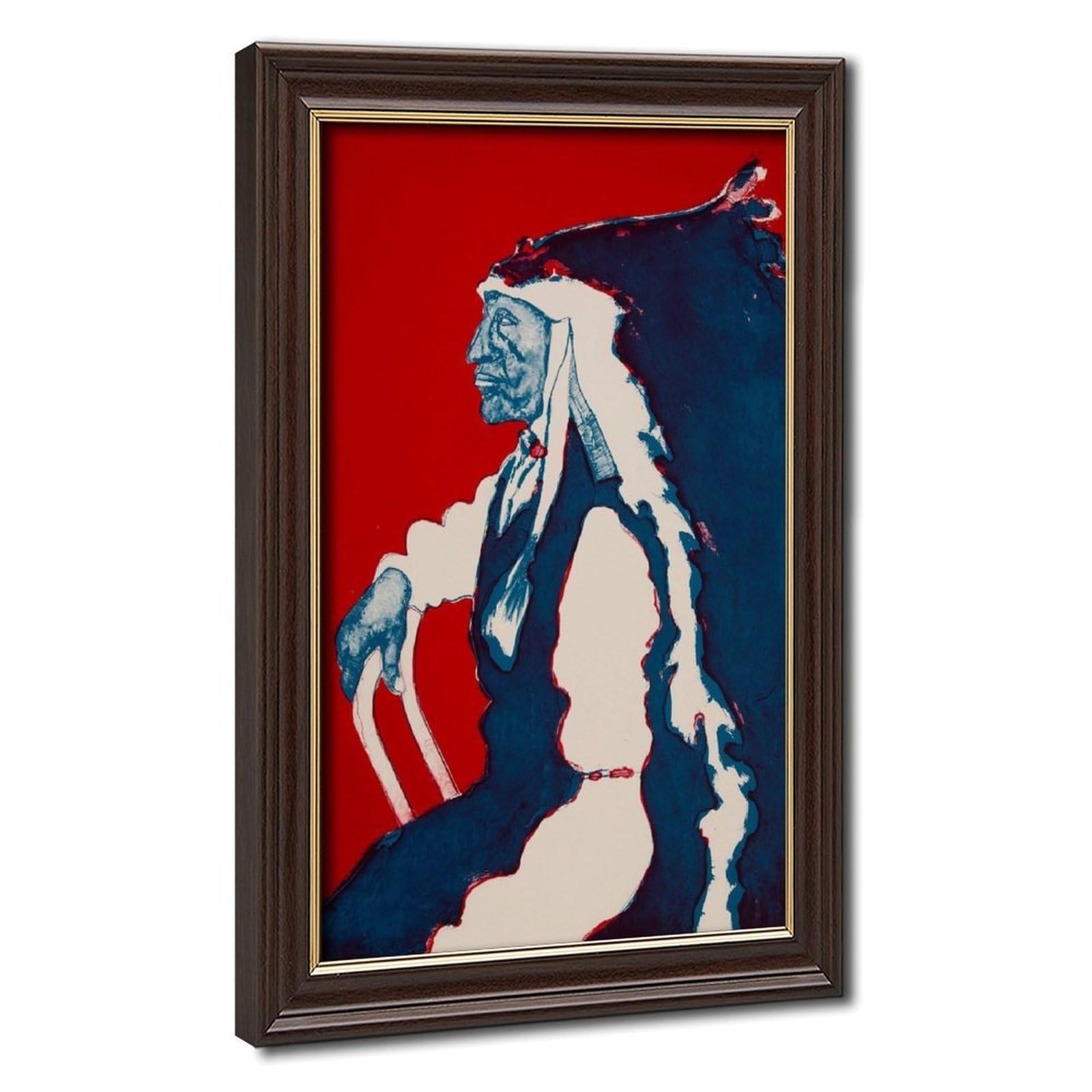 Impression giclée Fritz Scholder avec cadre à suspendre moderne - 8