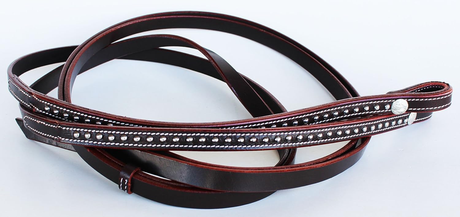 CHALLENGER English Western Horse Leather BITLESS Bridle SIDEPULL Halter REINS Brown 7708BRF