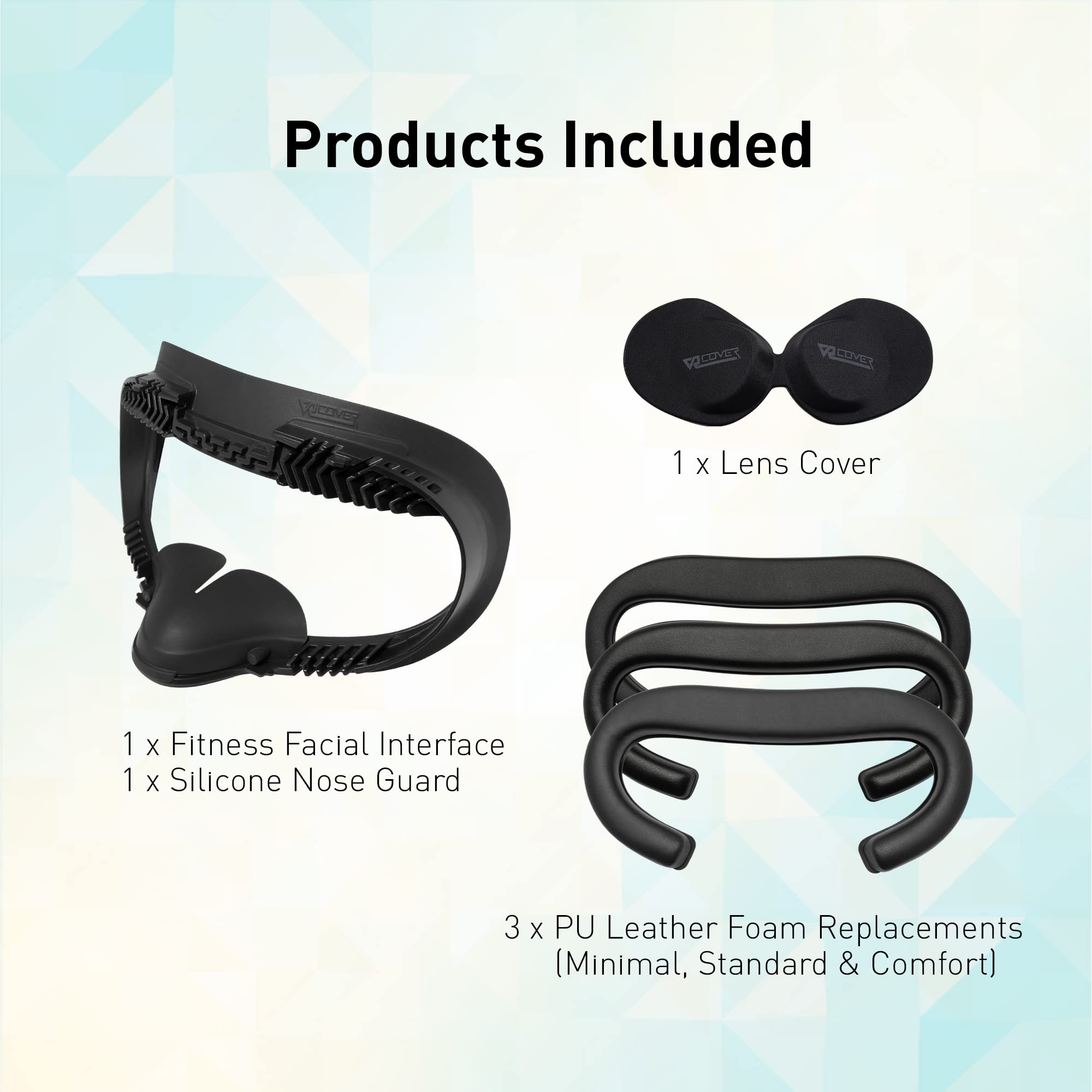 VR Cover Fitness Facial Interface and Foam Comfort Set for Oculus  