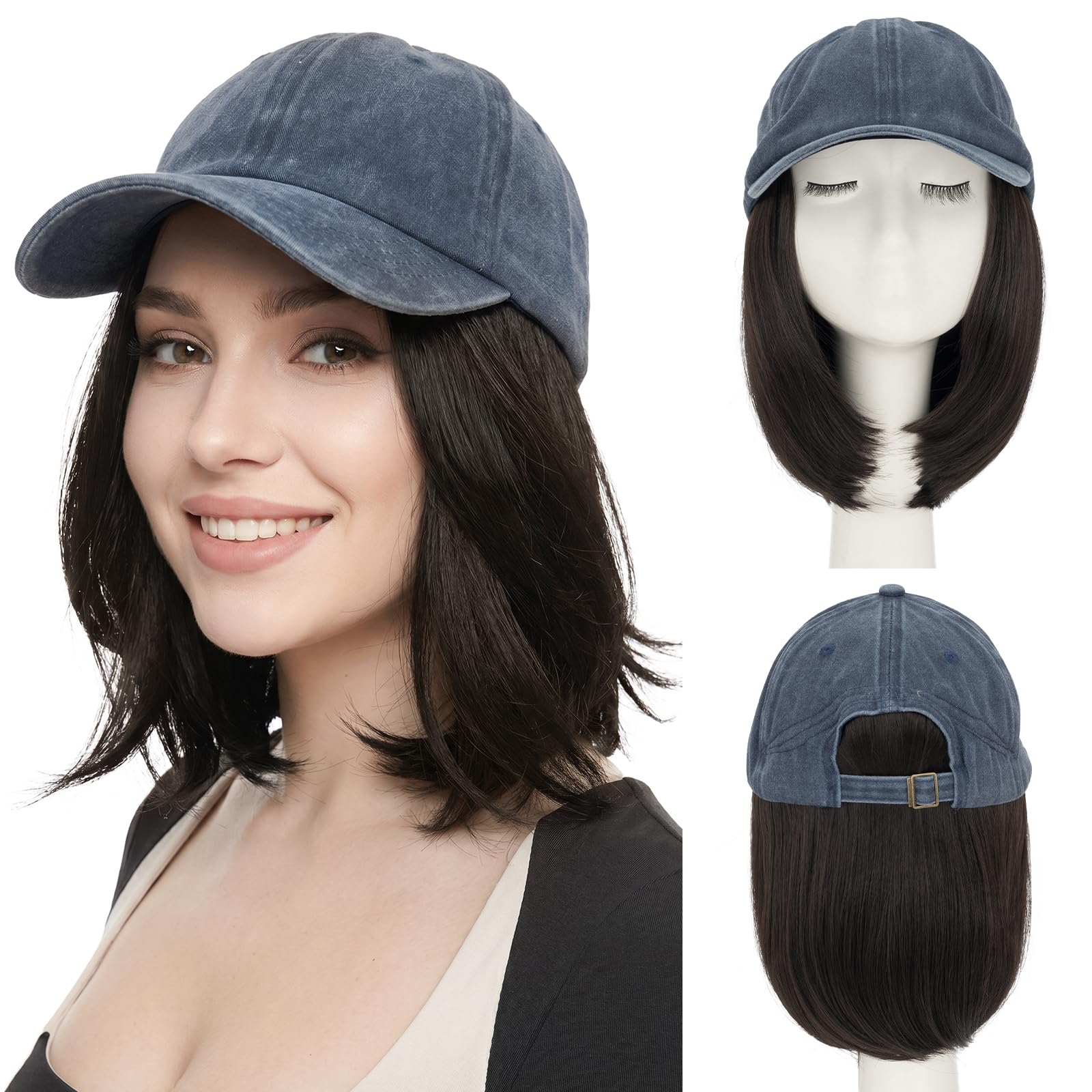 Photo 1 of SEGO Baseball Cap Wig with Hair Extensions