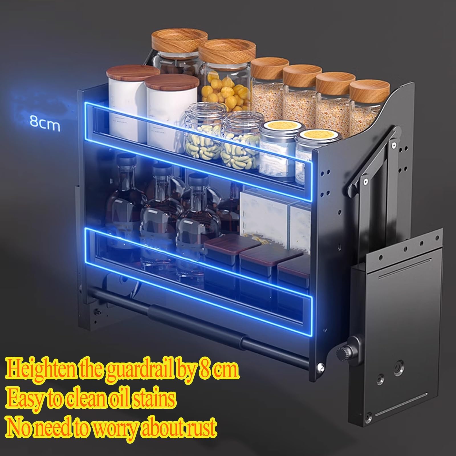 Amazon｜昇降式吊戸棚 ダウンキャビネット 吊り戸棚 収納 キッチン