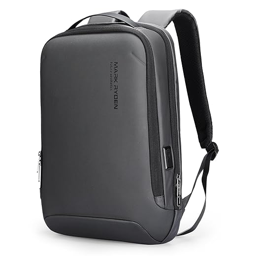 MARK RYDEN Mochila masculina fina para laptop, Grafite cinza, 20L - 15.6" Laptop, Laptop
