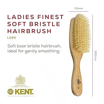 KENT ナロウスタイル　ソフトヘアブラシ　LS9D Amazon.com : Kent LS9D Satinwood Pure Soft White Bristle