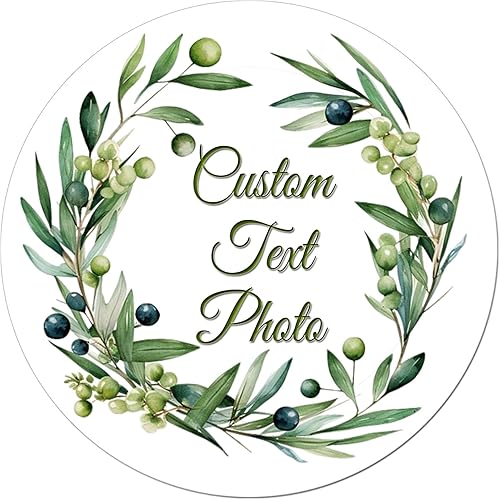 Miniatura 21 de Etiquetas adhesivas redondas personalizadas, impermeables, para fiestas, cumpleaños, bodas, baby shower, novias, reuniones familiares hechas a mano