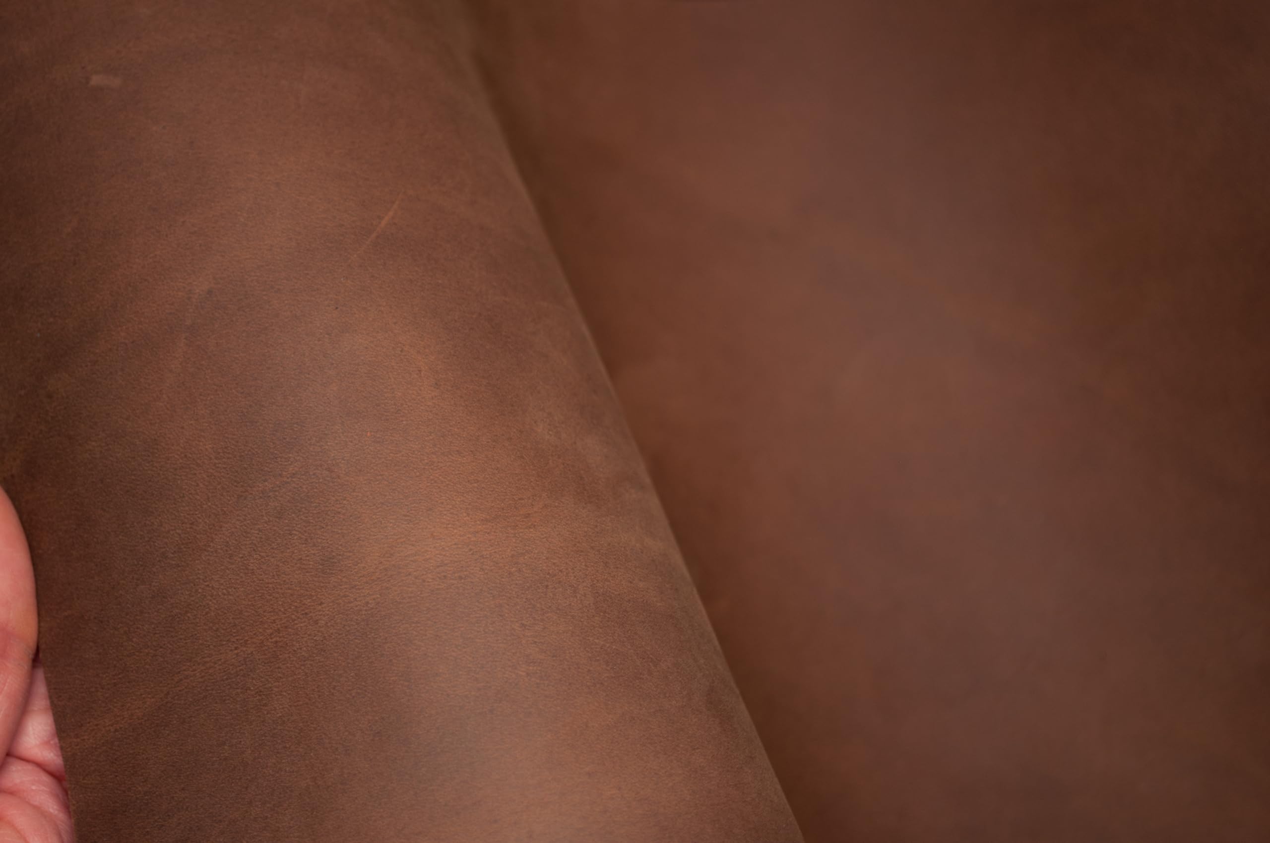 HAPPER STUDIO Cowhide Leather 2mm Thickness Pull-Up Crazy Horse Leather Genuine Leather Sheets for Crafts. (1, Sahara - Image 2