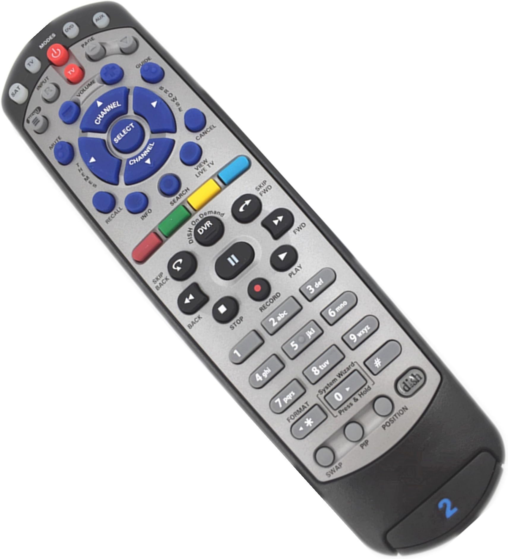 Generic Dish 21.1 IR/UHF PRO 4-Device Universal Remote Control