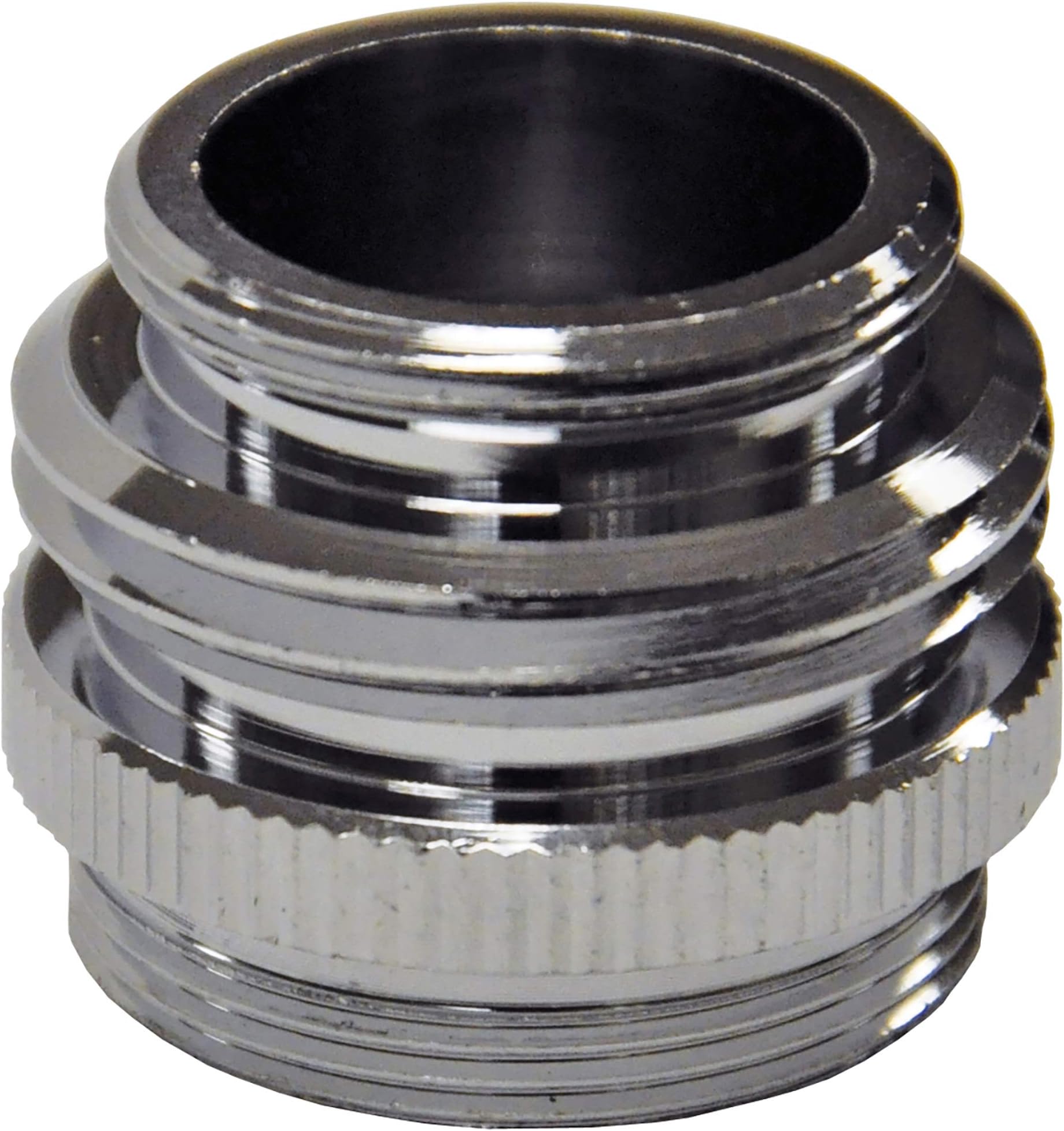 DANCO MultiThread Garden Hose Adapter for Male to Male and Female to Male, Chrome, 1Pack
