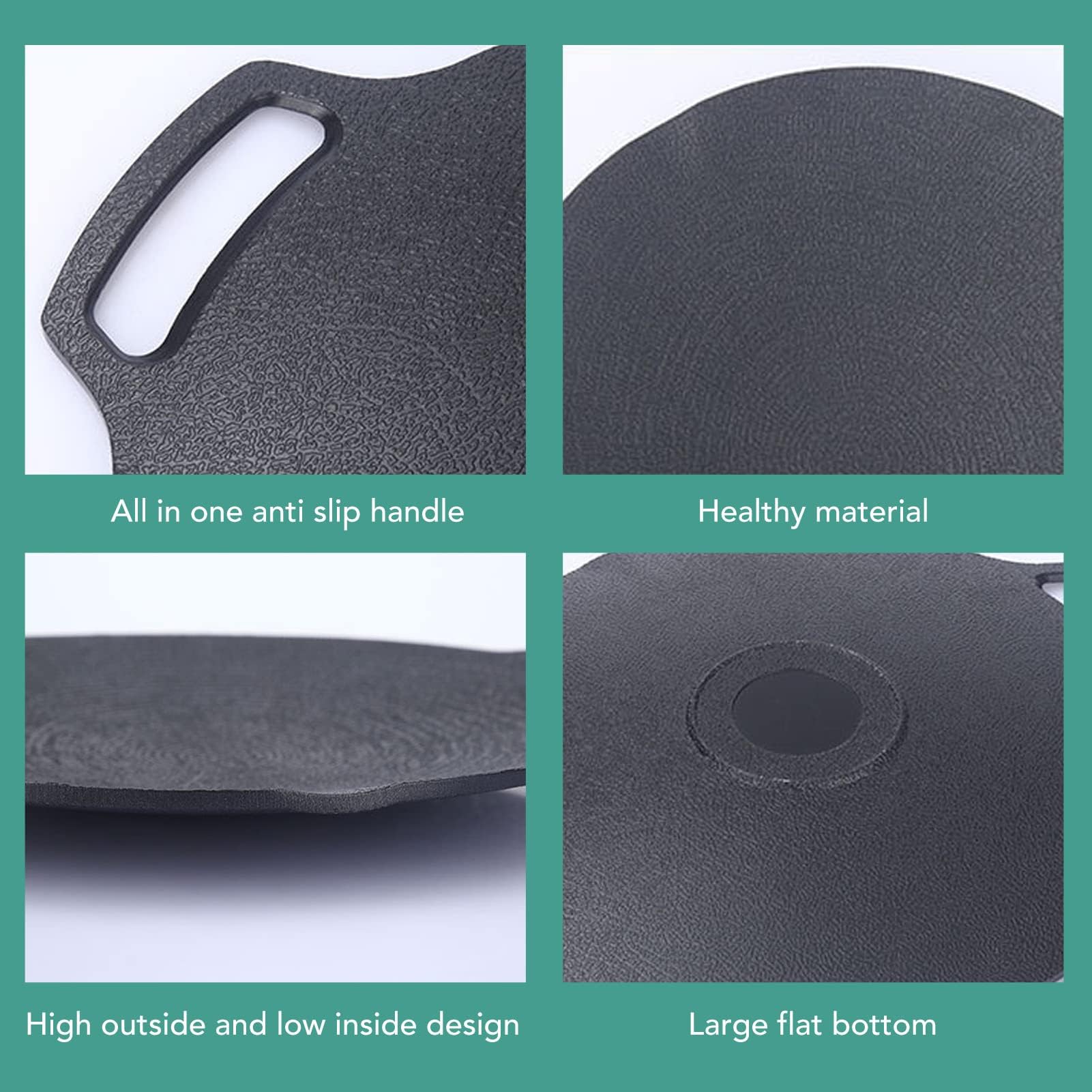Padella Antiaderente, Padella Per Barbecue Coreana con Rivestimento a 6 Strati Per Campeggio All'aperto, Piastra Rotonda Per Barbecue con Fornello a Gas(33cm)