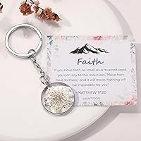 Vista 13 de Pressed Flower Keychain Charms Forget-Me-Not Keychain Personalized Handmade Keychain Gifts for Her