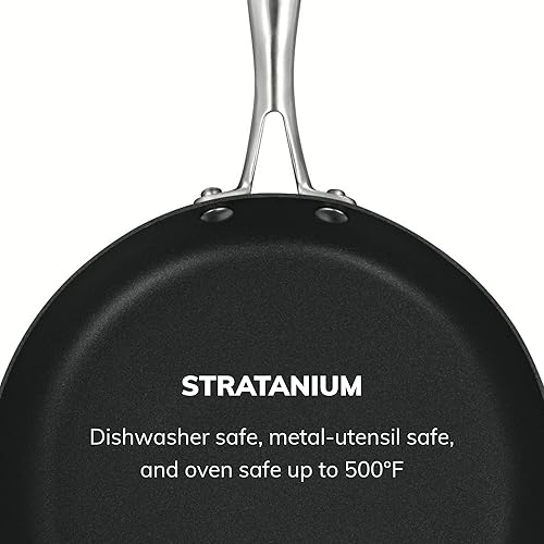 Miniatura 6 de Scanpan Juego de sartenes profesionales, incluye sartenes de 9.5 y 11 pulgadas, utensilios de cocina antiadherentes fáciles de usar, aptos para