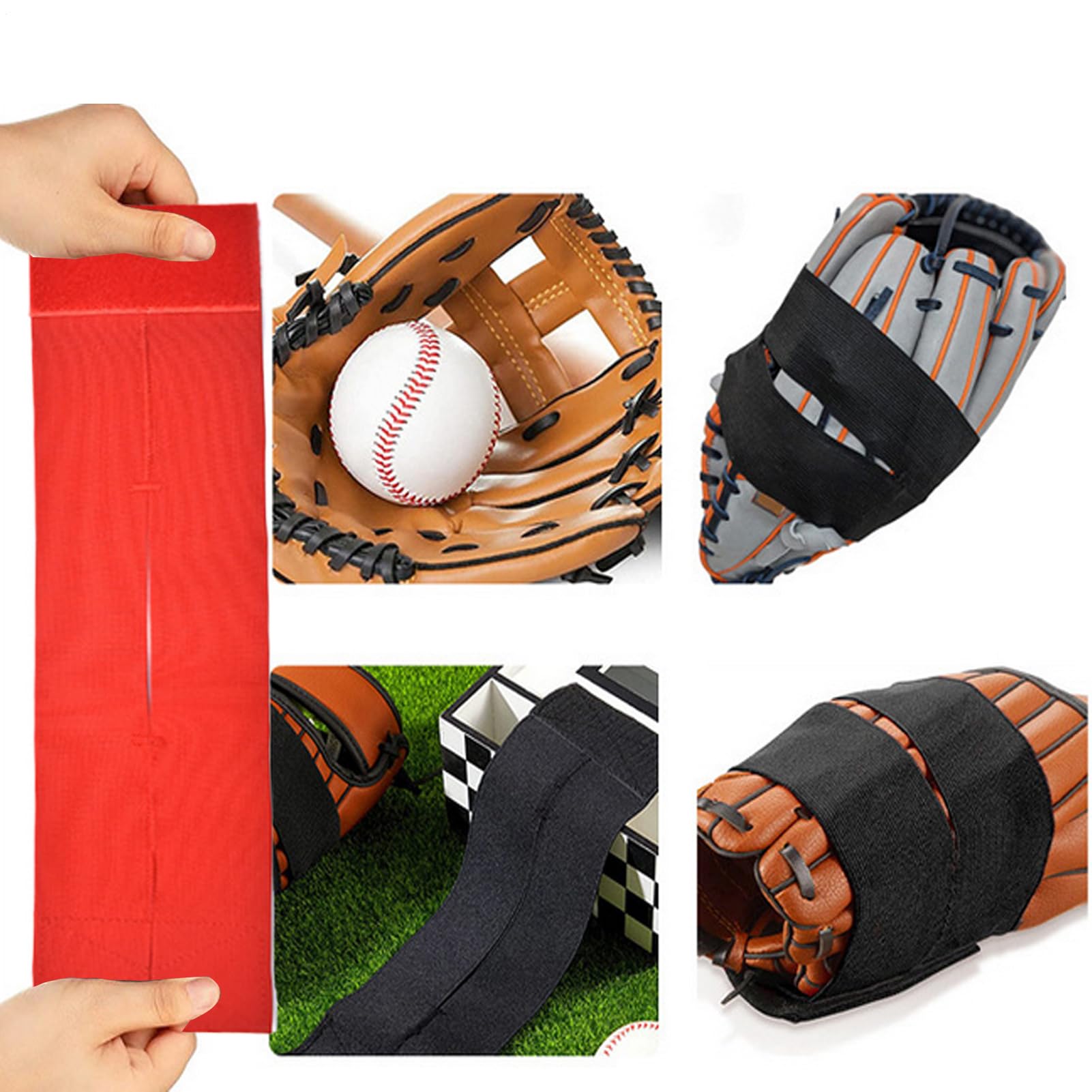 Housse de gant de baseball | Enrouleurs pour gants de boxe | Accessoire de protection multifonction Sangle de maintien pour le sport Softball Entraînement Unisexe