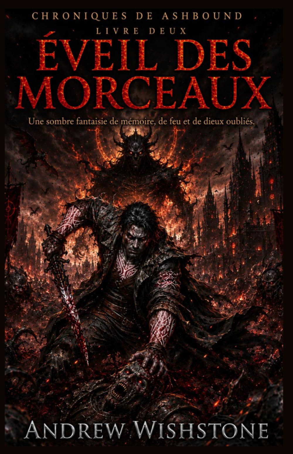 EVEIL DES MORCEAUX Chroniques de Ashbound Livre deux: Une sombre fantaisie de mémoire, de feu et de dieux oubliés (Chroniques de Ashbound (FRENCH VERSION))