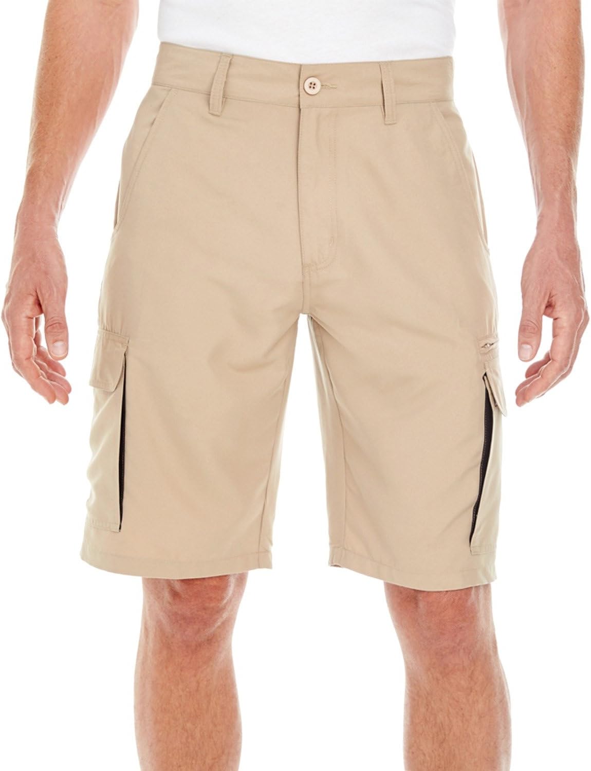 Burnside 9803 Micro Fiber Cargo Short - Khaki - 36