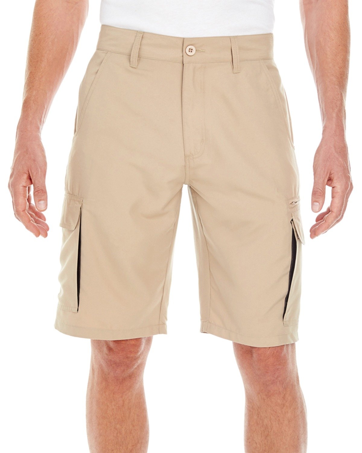 Burnside9803 Micro Fiber Cargo Short - Khaki - 34
