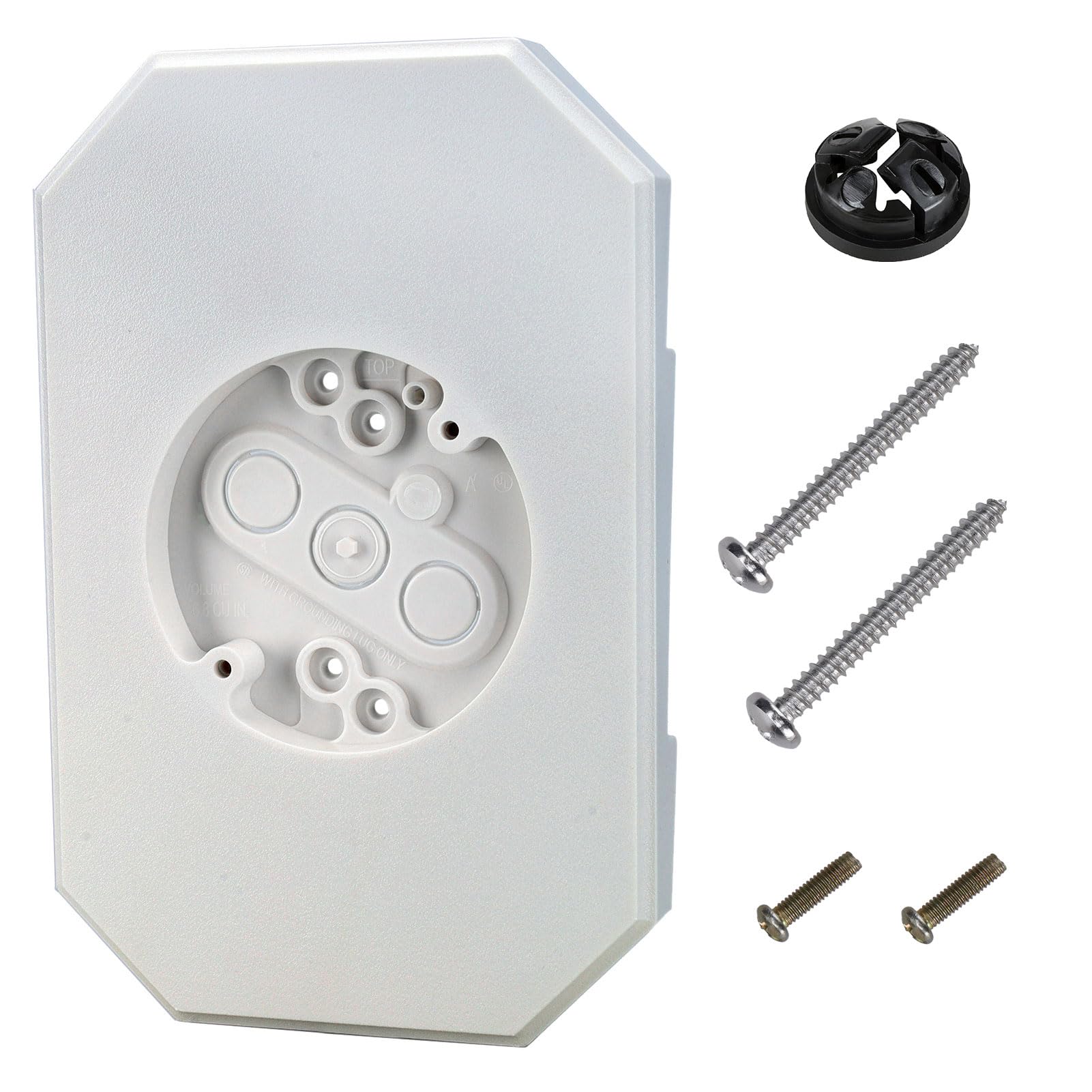 Vinyl Siding Mount Block Kit for Outdoor Light, 8141DBL Outdoor Fixture Mounting kit with Built-in Electrical Box for 1/2 in. Double and 4 in. Siding