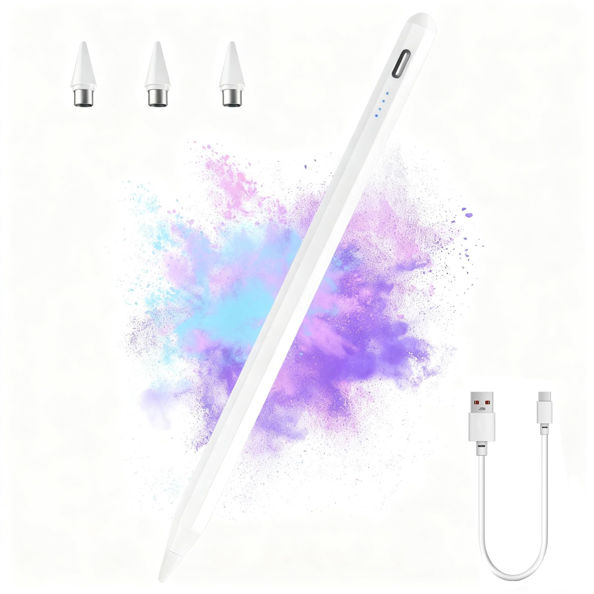 Lápiz para Tablet Universal con Punta Fina de 1,45 mm y Rechazo de Palma