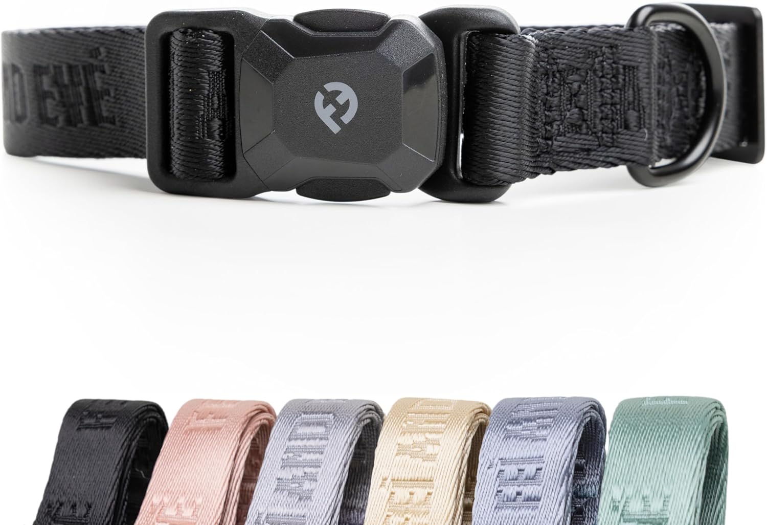 Fei & Eve MagEase Dog Collar - Patented Magnetic Buckles | Fur-Safe | Premium 210D Nylon | 450LB Escape-Proof | Adjustable Fit | Small (Black)