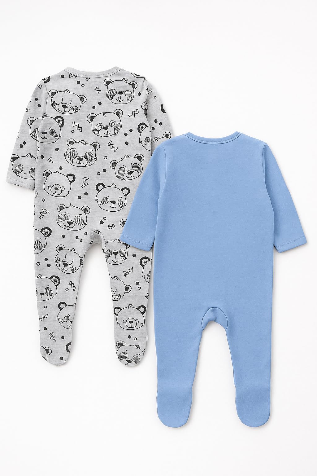 TuddyBuddy 100% Cotton Multi Color Romper Sleepsuit/Romper/Jumpsuit for Baby Boy (Pack of 2 - Pink Printed AOP & Pink Stripes, 3-6 Months) - Image 8 thumbnail