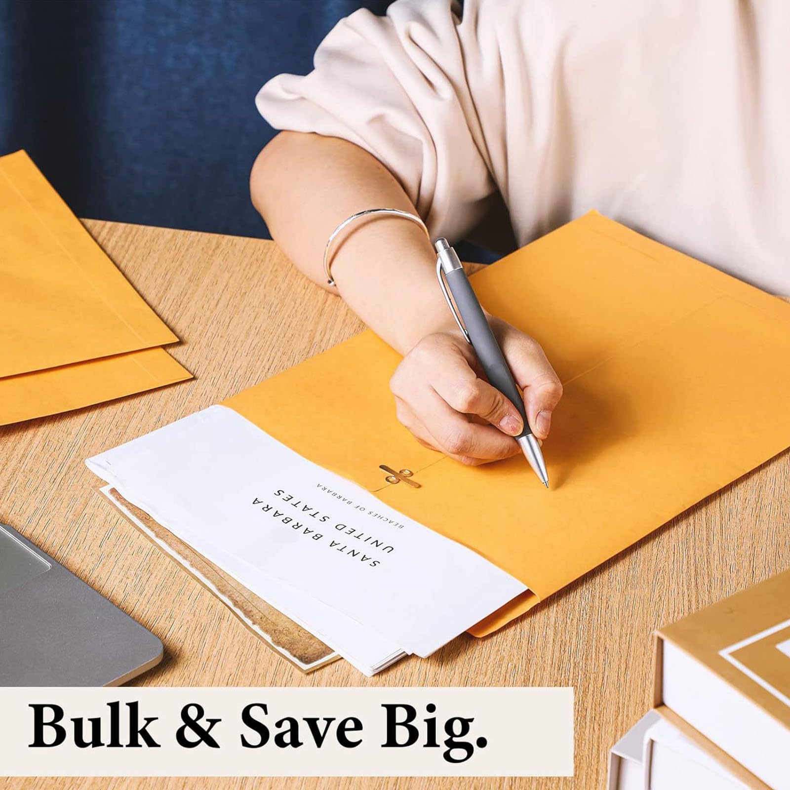 Lot de 30 enveloppes pour documents avec fermeture en métal, enveloppes, organiseurs de fichiers, pochettes pour documents financiers, reçus, rangement photo, enveloppes de bureau professionnelles